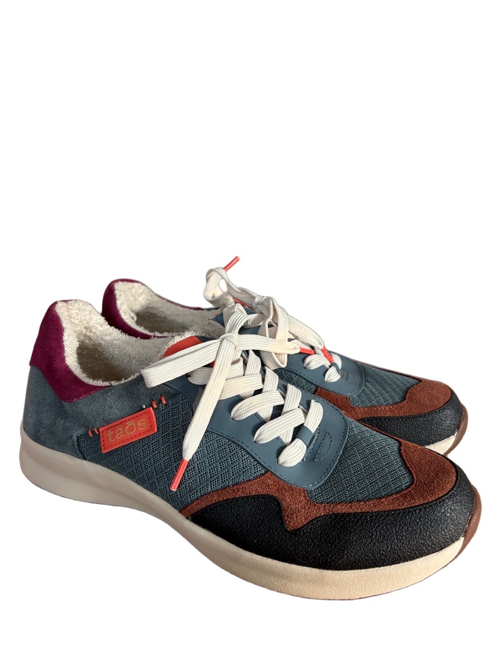 Taos Women's Detour Sneakers Dark Teal Terry Cloth size 9